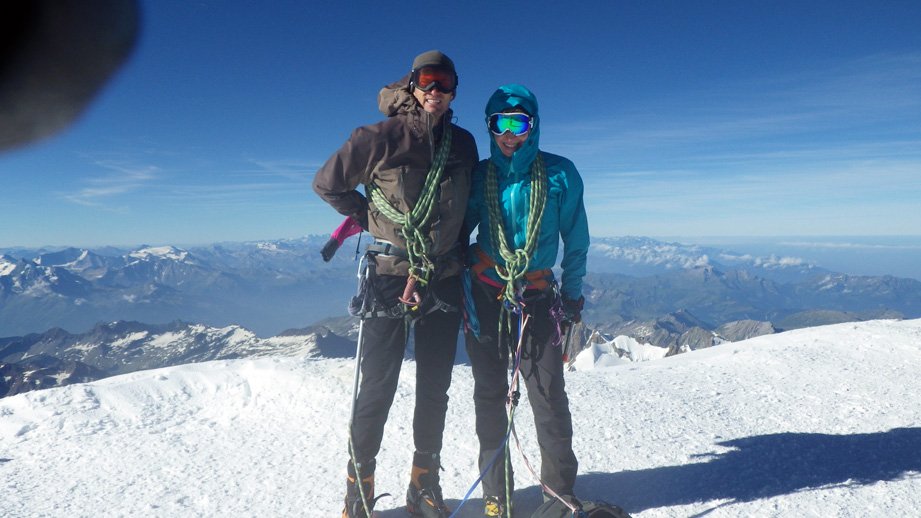 Antoine Labranche et Alina Zagaytova, Mont-Blanc, France, 2016